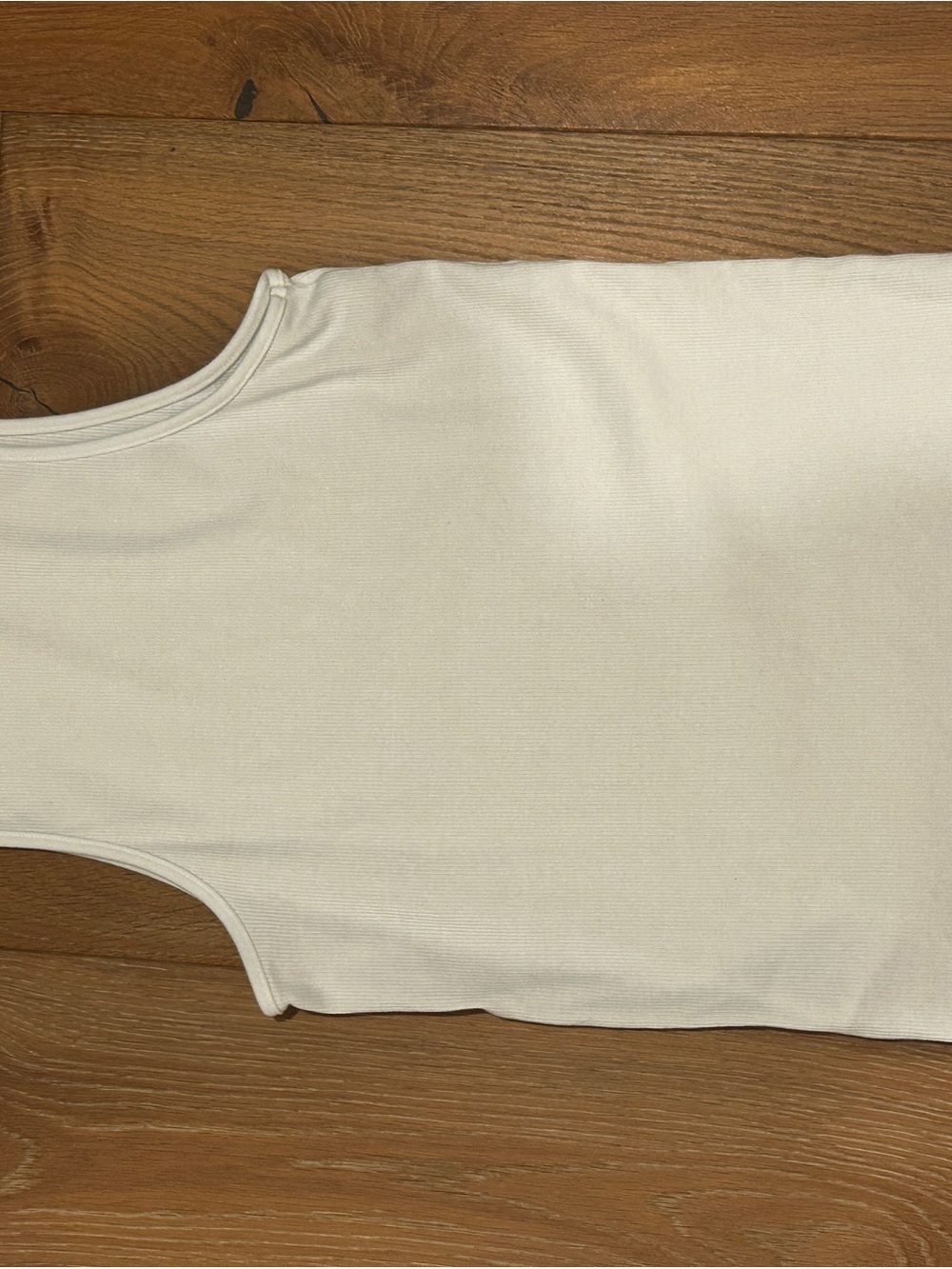 H&M White Ribbed Tank Top - Picture 4 of 4